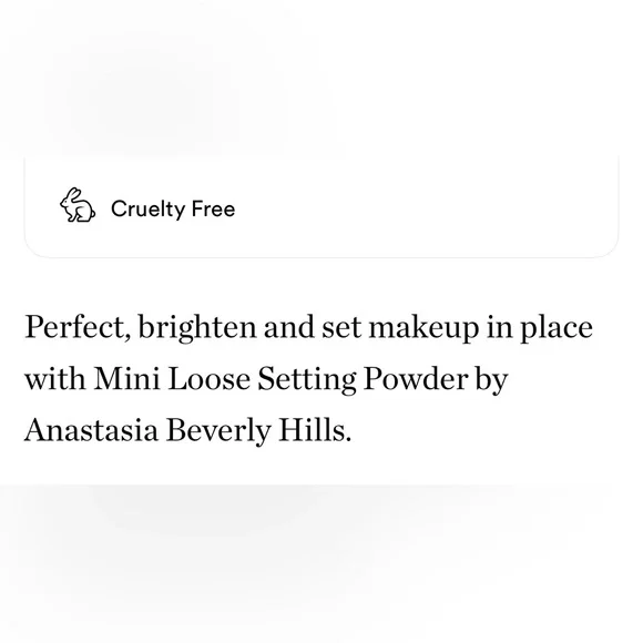 $13❤️🔥 ONLY 1! Anastasia Beverly Hills Loose Setting Powder Mini TRANSLUCENT - Picture 4 of 6
